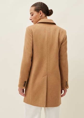 Phase Eight Lydia Wool Coats Brown USA | 3624587-DZ